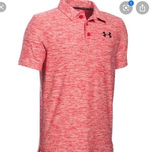 Under Armour elevated heather heatgear golf polo